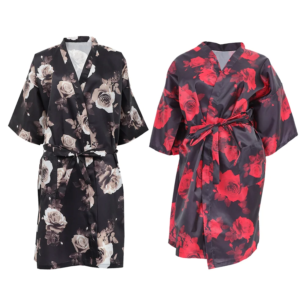 

Cape Salon Hair Gown Clientsmock Haircut Stylist Robe Hairdressing Barber Cutting Clients Bathrobe Guest Gowns Cover Supplies