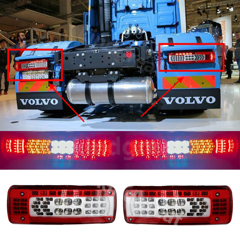 Пара подходит для грузовика Volvo FH 460 FMX 500 24 В Renault Задние фонари Грузовик Обратный