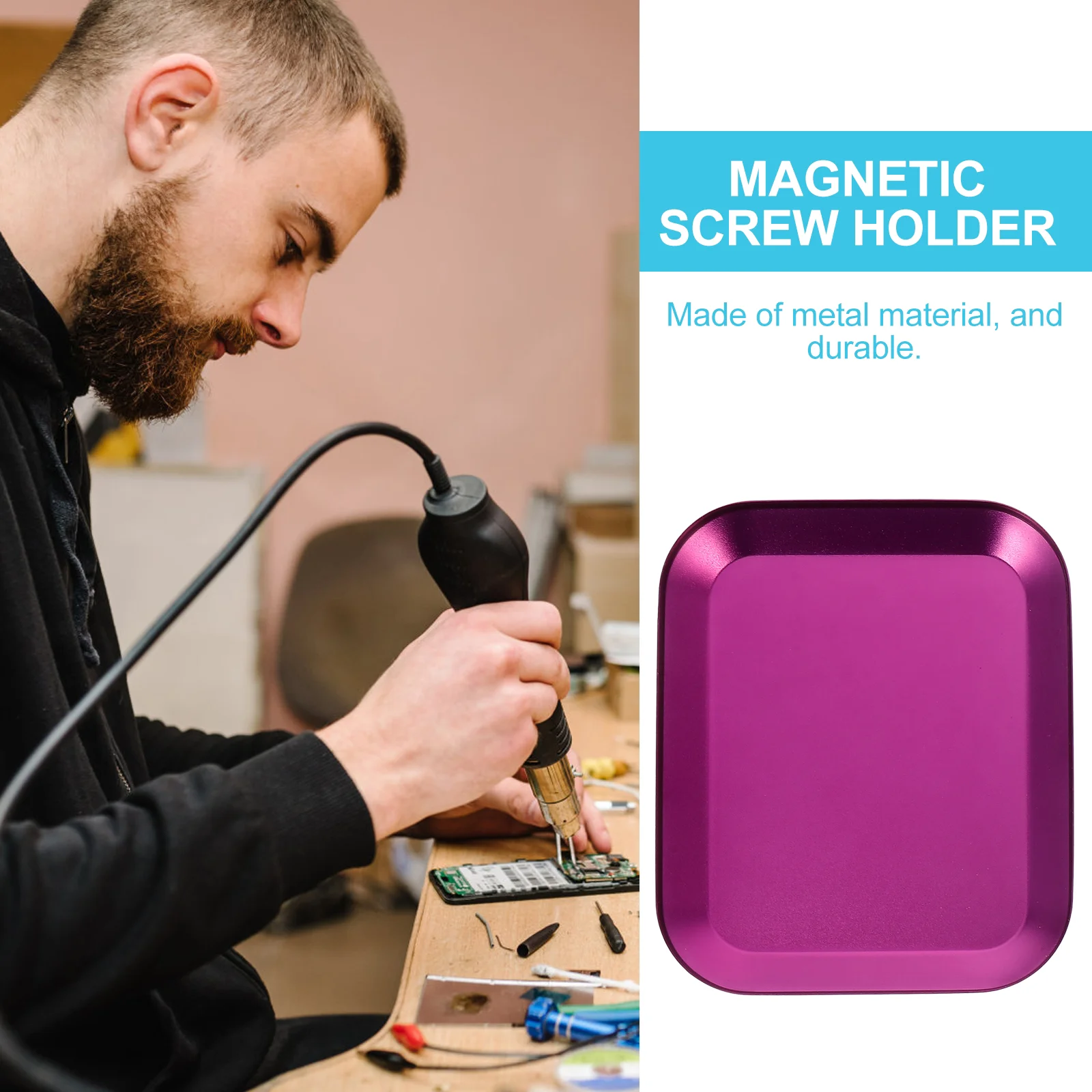 Квадратный инструмент магнитный лоток инструменты органайзер для винтов