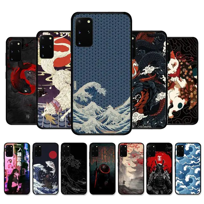

Japanese Style Art Phone Case for Samsung S10 21 20 9 8 plus lite S20 UlTRA 7edge cover