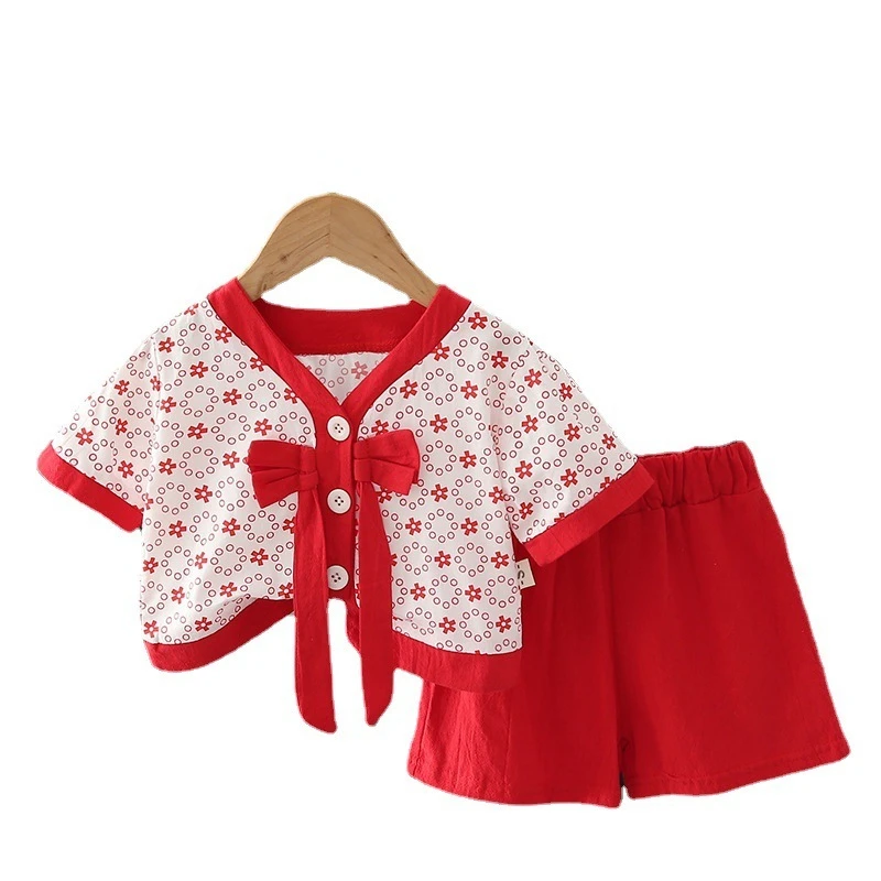

New Summer Baby Clothes Suit Children Girls Fashion Shirt Shorts 2Pcs/Sets Toddler Casual Cotton Costume Infant Kids Sportswear