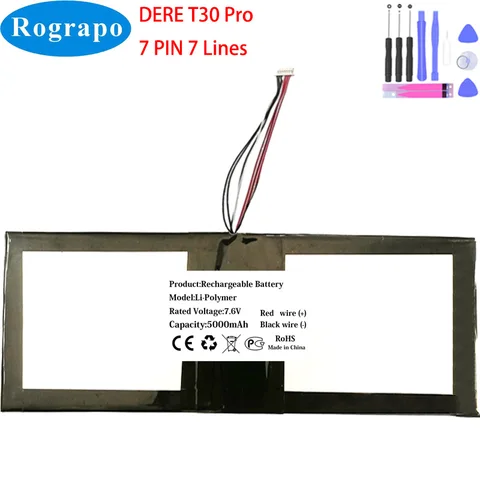 Аккумулятор для ноутбука Dere T30 Pro 7.6V 5000 мАч Rograpo