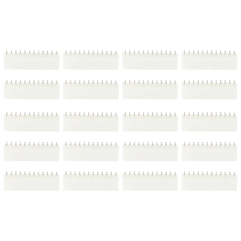 

20 шт./1 партия 5557 4,2 мм 24P 24PIN гнездовой разъем для ПК компьютера ATX питания материнской платы