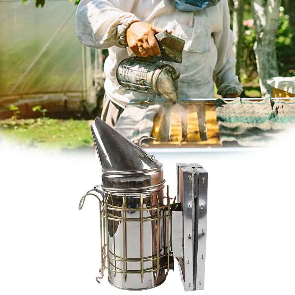 

Beekeeping Small Size Manual Bee Smoker Conical Head Smoke Gun For Bees Product Apiculture For Beekeeper Beginning Tool