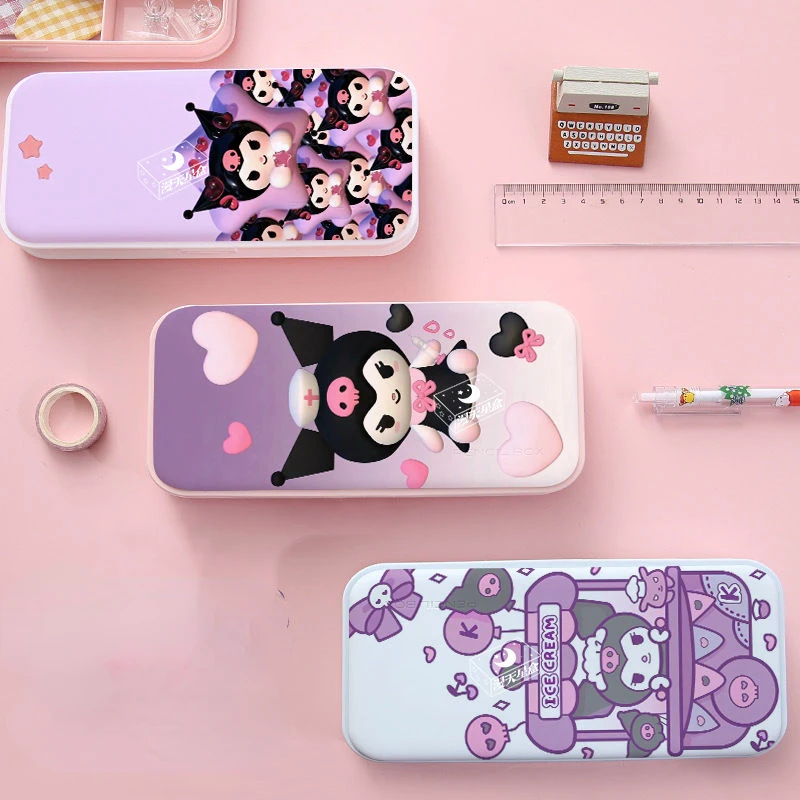 

Kuluomi Pencil Cases Anime Kawaii Pencil Bags Stationery Cute Kids Pencil Case Student School Office Stationary Box Pencilcases