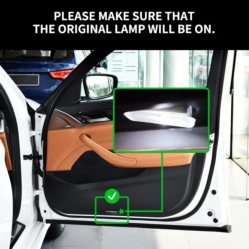 2 шт. лампы приветствия двери автомобиля светодиодные проектора украшения для Audi