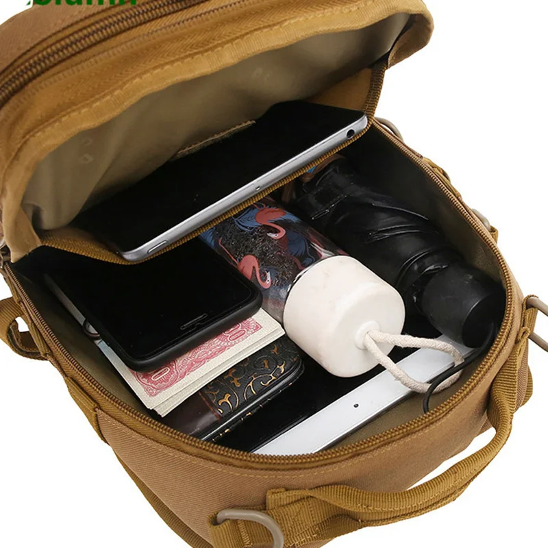 Нейлоновая мужская сумка-мессенджер на плечо в стиле милитари ранец для езды