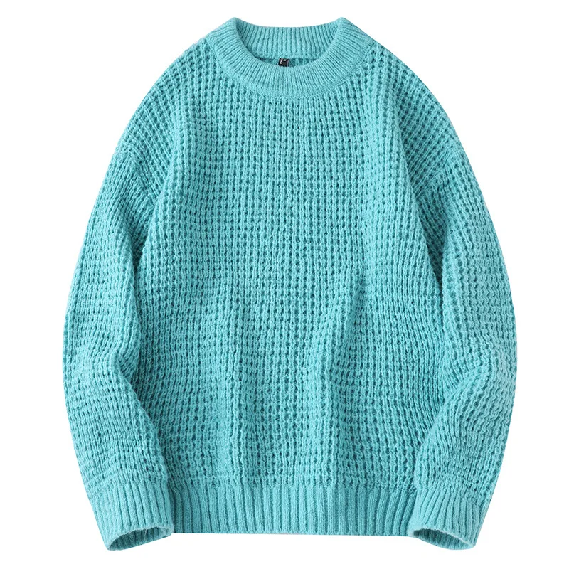 2022 Korean Fashion Sweaters Men Autumn Solid Color Sweaters Men Street Wear Knitted Sweater Men Basic Turtleneck Pullovers