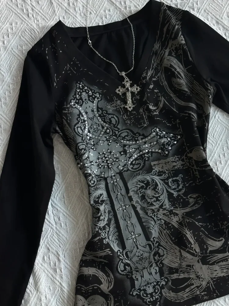 Женская винтажная футболка с принтом