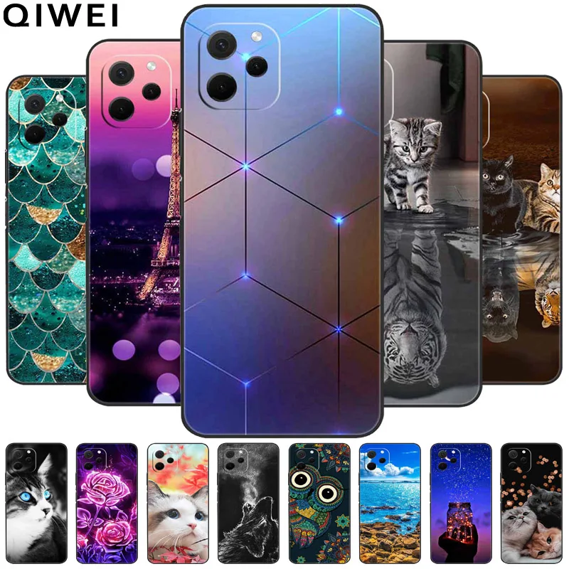 

Чехол для Huawei Nova Y61, новый мягкий силиконовый чехол из ТПУ с милыми кошками для Huawei nova Y61 Global, чехлы для телефонов NovaY61 Y 61, мультяшный чехол