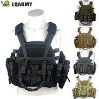 lqarmy 1000d nylon plate carrier tactical vest outdoor hunting protective adjustable modular vest for airsoft combat accessories