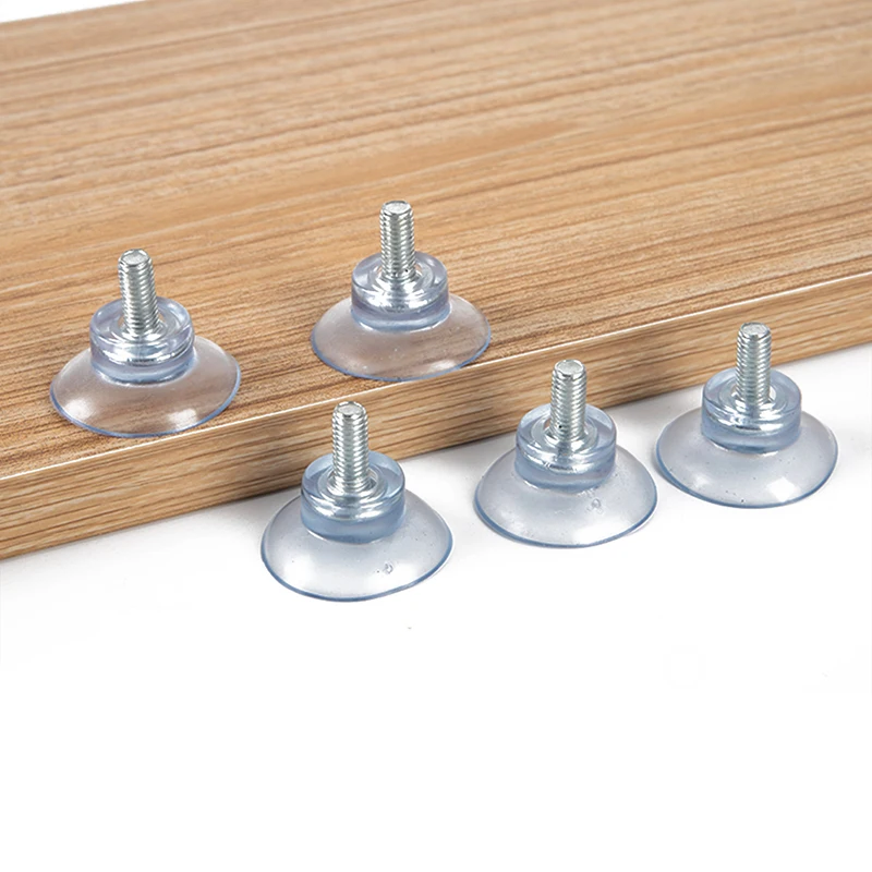 

5Pcs M6/M8 Mushroom Head Clear Suction Cups Thumb Nut Strong Vacuum Suckers PVC Kitchen Bathroom Window Wall Car Hooks