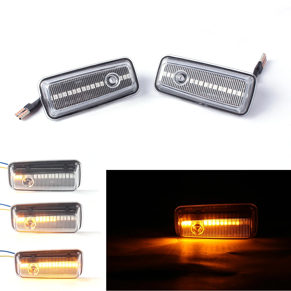 2 шт. Динамический светодиодный боковой указатель поворота для Mercedes-Benz W463 W460 W461 G500