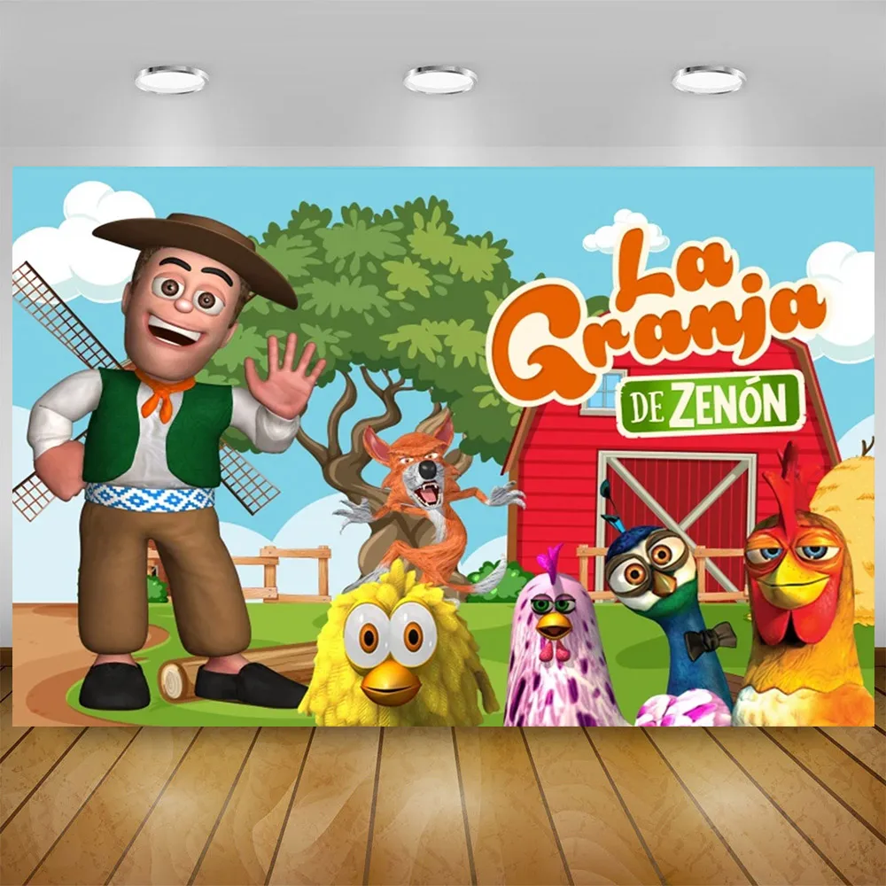 La Granja Zenon Farm Декор для дня рождения Одноразовая посуда Бумажная тарелка Чашка