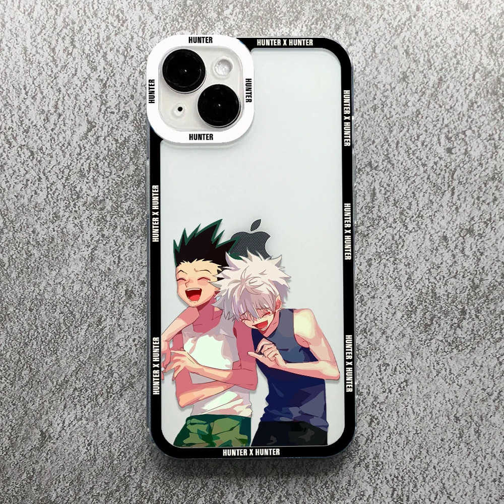 Чехол для телефона с аниме Hisoka Hunter X прозрачный чехол iPhone 11 12 13 14 15 Pro Max Mini XS XR SE 7 8 Plus