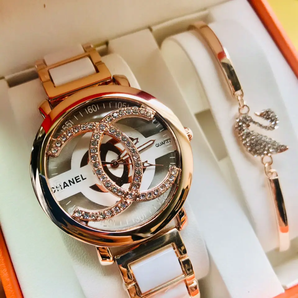

Ladies Fashion Trend Waterproof High-grade Diamond-encrusted Ceramic Quartz Women's Watch