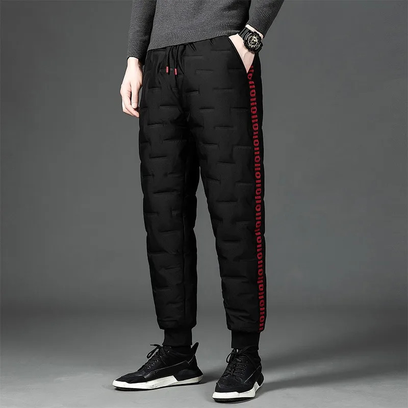 

Мужская верхняя одежда, спортивные брюки, новинка зимы 2023, мягкие хлопковые брюки, Свободные повседневные брюки, классические модные брюки в полоску