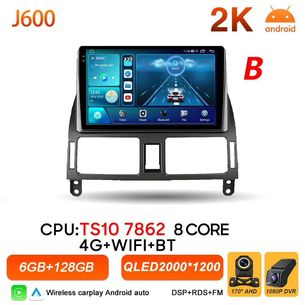 

Автомагнитола Android 16 для Toyota Avensis T25 T250 2003-2009, мультимедийный плеер, авторадио, BT, Carplay, GPS, стерео, DSP, экран