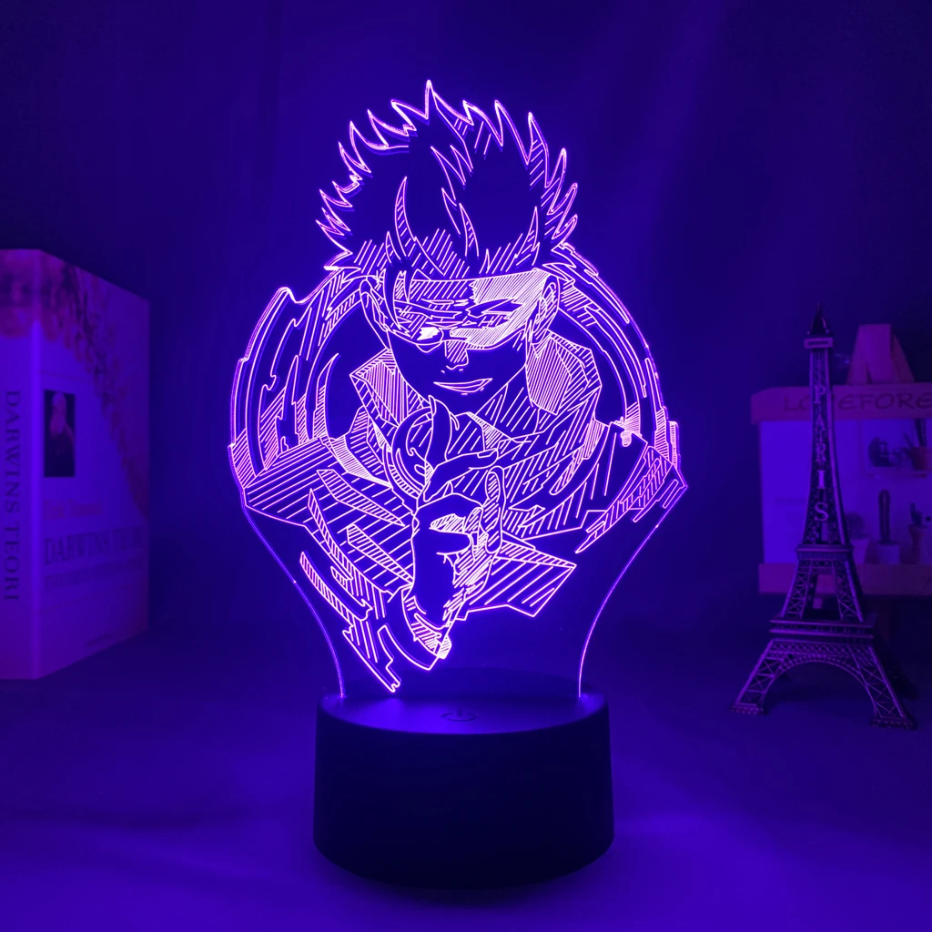 

Anime Jujutsu Kaisen Led Light Satoru Gojo for Kid Bedroom Decor Nightlight Friend Birthday Gift Manga Led Lamp Jujutsu Kaisen
