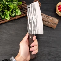 forged kitchen knife slice hammer pattern chopper manganese steel chop chicken kitchen knife household chef kitchen knife