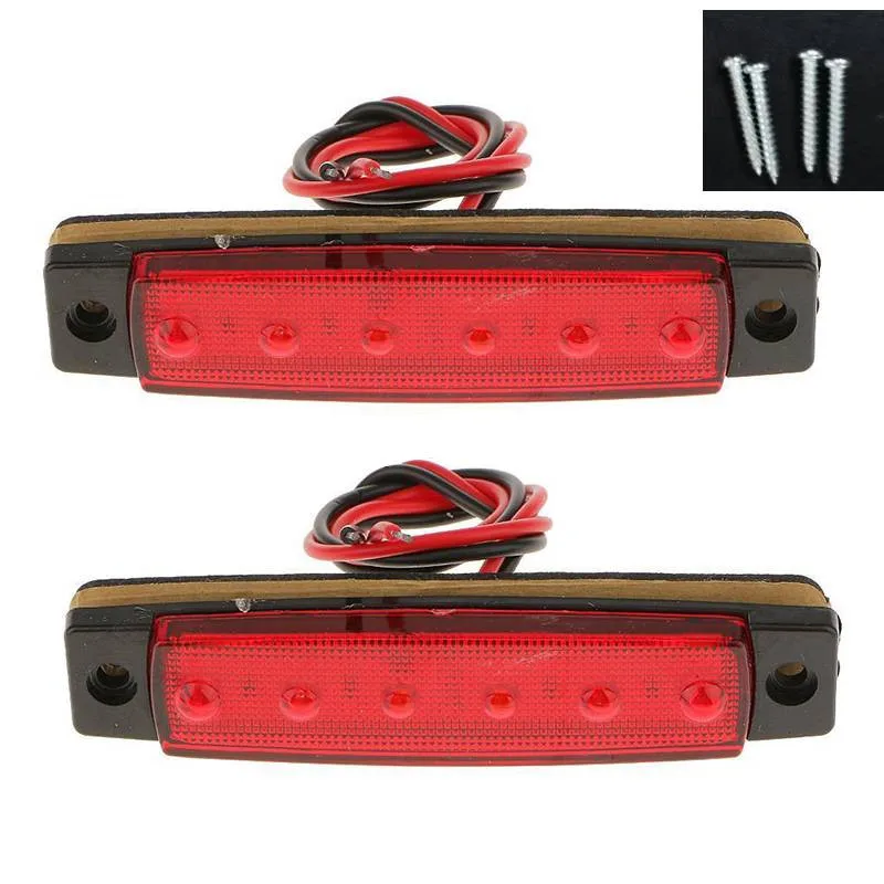 

Turn Brake Marker Light Tail Light for Truck Trailer RV Boat DC 12V ABS Low Power Consumption Double-sided panel