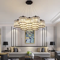 light luxury crystal chandelier modern minimalist iron personality restaurant lamp creative bar net red lamp