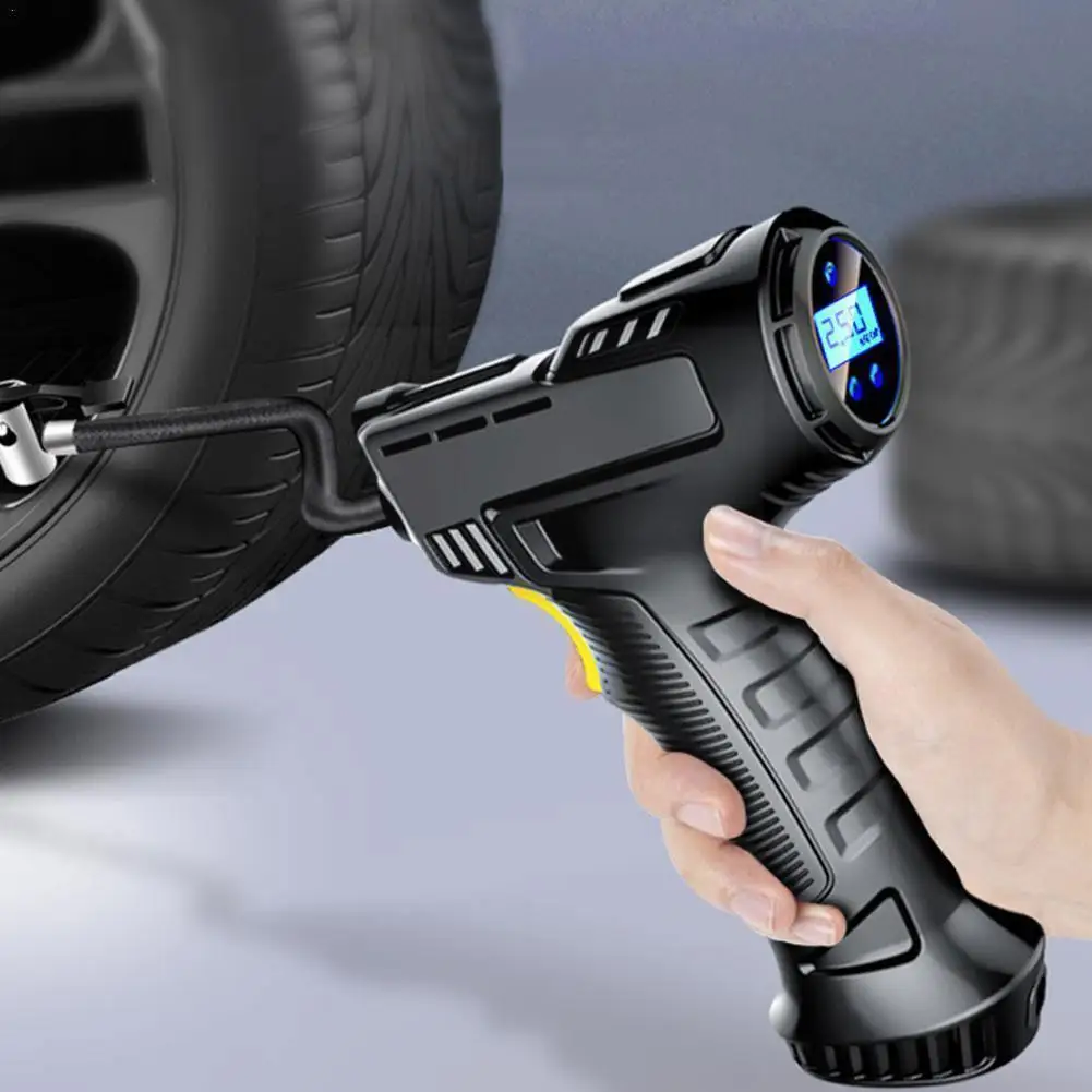 

Car Pump Electric Car Tire Inflatable Pump Portable Rechargeable Tire Digital C8m2 Equipment Inflator Auto Compressor X0C5