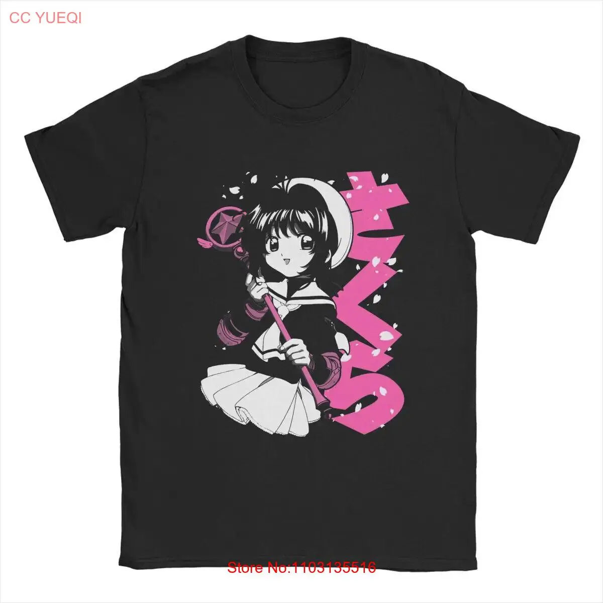 Мужские футболки с короткими рукавами Cardcaptor Sakura Anime