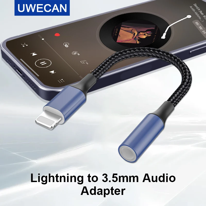 MFI Lightning iPhone на 3,5 мм Aux аудио наушники/адаптер для наушников/сплиттер/кабель шнур/Соединитель/ключ