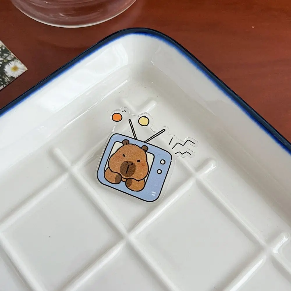 Ювелирные изделия акриловая булавка для капибары милые булавки забавные девушек