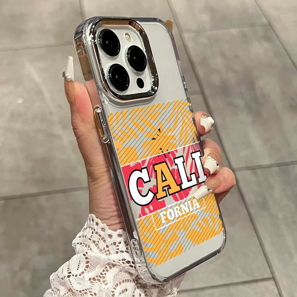 Фото Чехол для телефона с принтом в городской тематике для iPhone 17 Air 16 15 14 Plus 13 12 11 Pro Max 16e, ударопрочный, с прозрачной задней панелью HD. №3