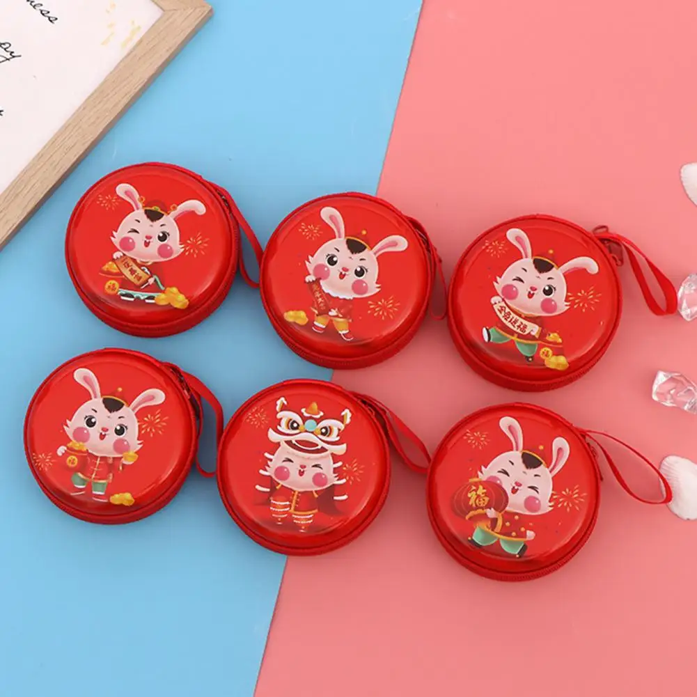 

Women Coin Purse Cartoon Pattern Smooth Zipper Girls Earphone Bag Ladies Round Square Money Key Bag Mini Wallet for Christmas