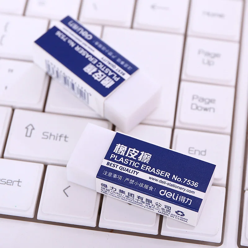 

deli 3pcs lot Pencil Eraser Rubber Eraser for Artist student stationery Sketch Drawing Cleaner deli