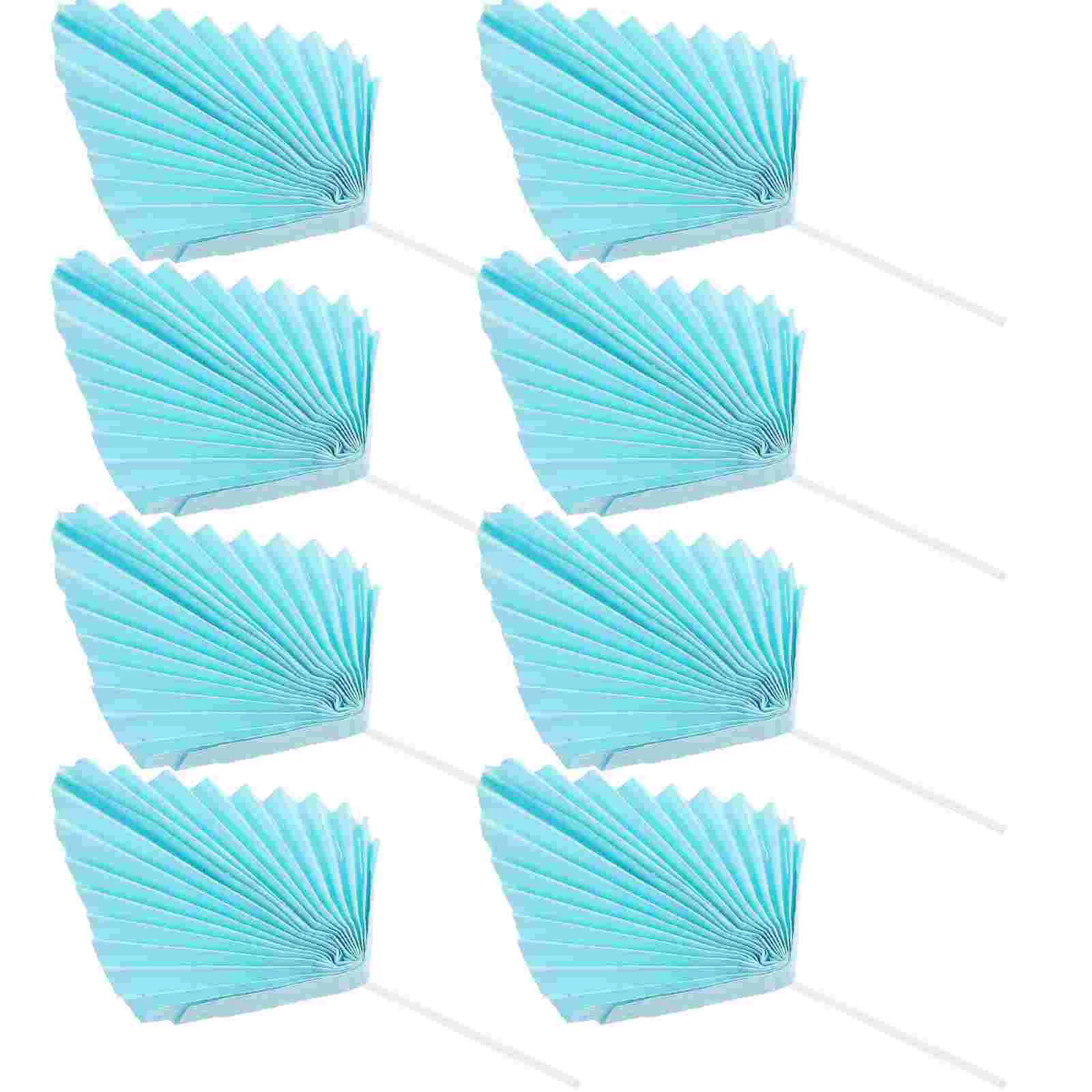 

10 Pairs Cake Topper Birthday Large Cupcake Wedding Plastic Decor Palm Leaf Picks