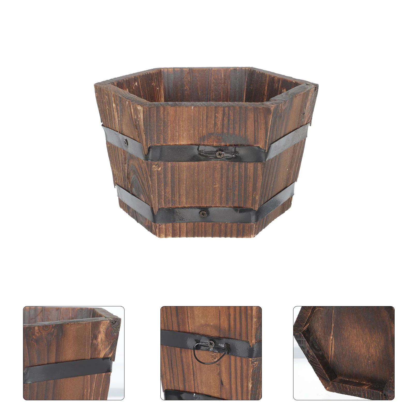 

Wooden Window Greenery Decor Pot Planters Indoor Plants Flowerpot Cactus Home Pots Desktop