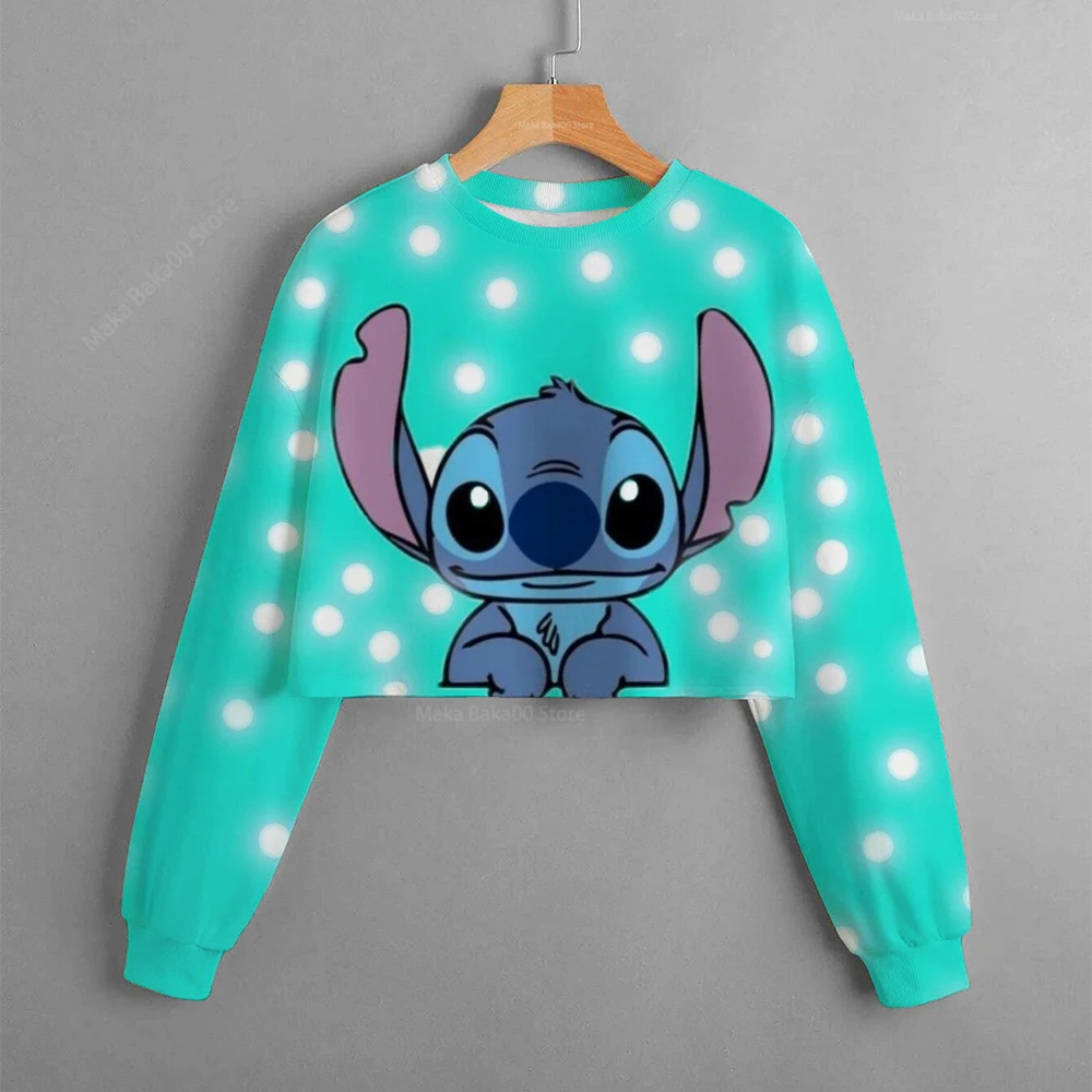 

Children's clothing Christmas new Disney short sweater printing Stitch sports style cartoon girl toy clothing cute top