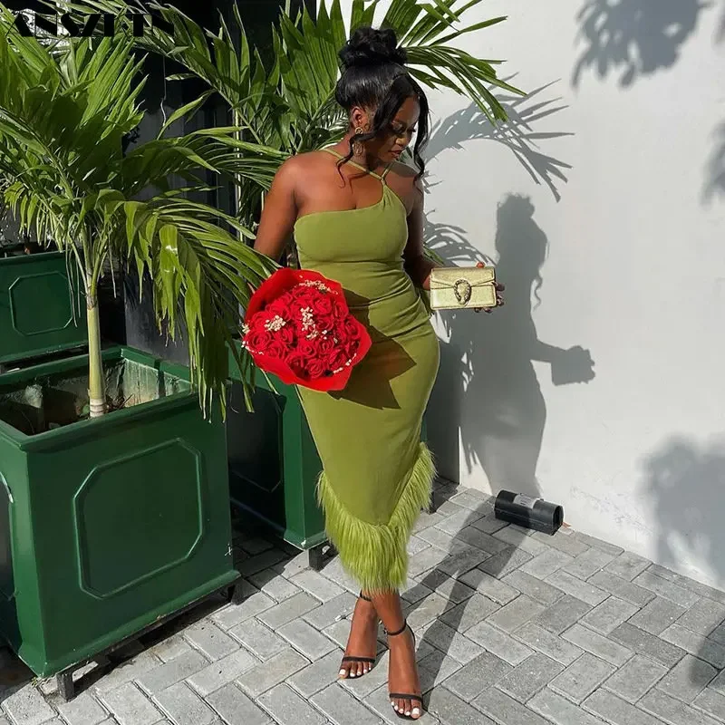 Платье на одно плечо с подвесным вырезом женское сексуальное тонкое длинное