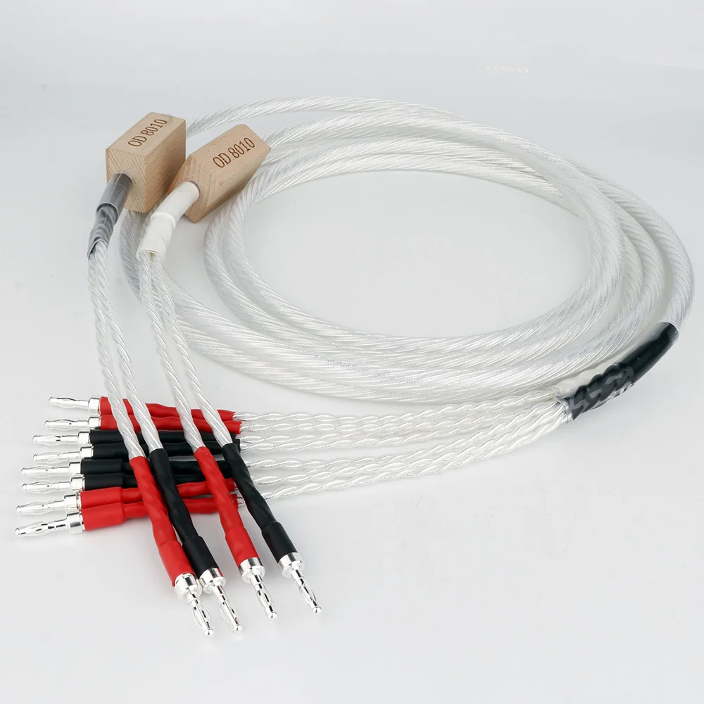 

GZ-004 музыкальная лента ODIN Odin OFC посеребренный кабель для главного динамика усилитель звуковой трубки кабель для динамика типа банан