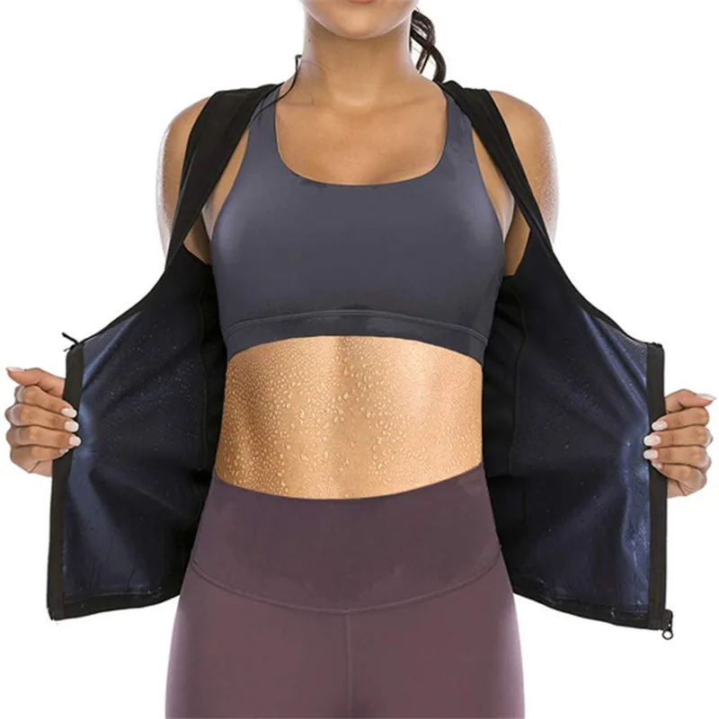 

Sweat suit women's fat burning abdomen fitness sweating vest running sportswear abdomen yoga suit body shaping Sports Bras