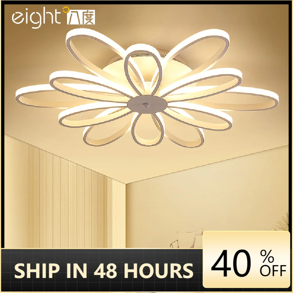 

LED Ceiling Lights post-modern minimalist living room lamps creative Nordic Flower bedroom fixtures restaurant Ceiling lighting