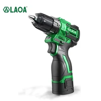 laoa rechargeable brushless motor lithium battery electric hand drill led light 16v multi function lithium battery screwdriver