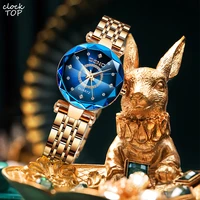 women gemstones watch blue purple diamond inlay dial female casual minimalist stylish rhinestone quartz wristwatch ladies reloj