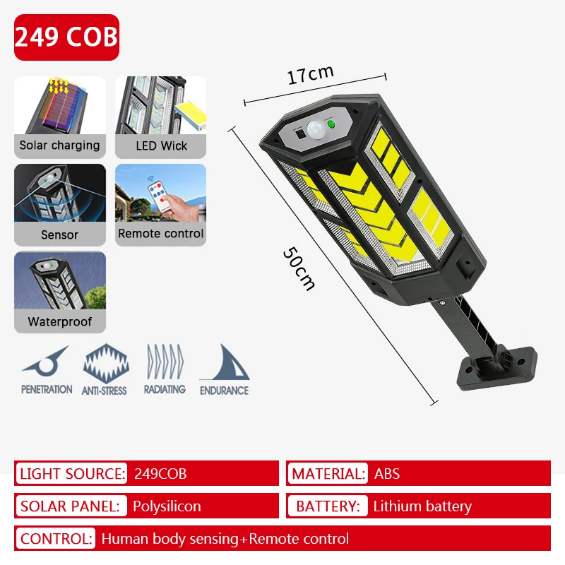

Солнечный светильник MoonTo 43/84/147LED/59/124/249COB IP65