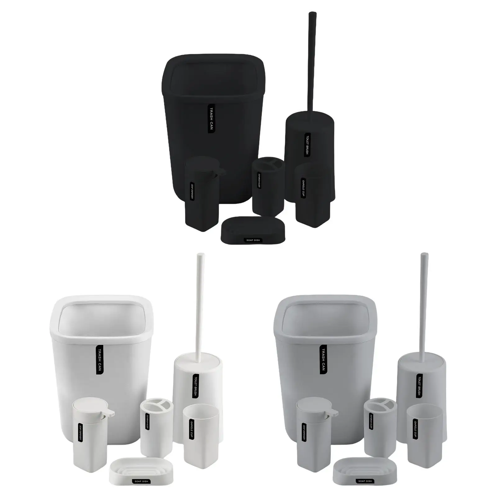 

Bathroom Accessories Set Soap Dispenser Decor Gargle Cup for Apartment Hotel