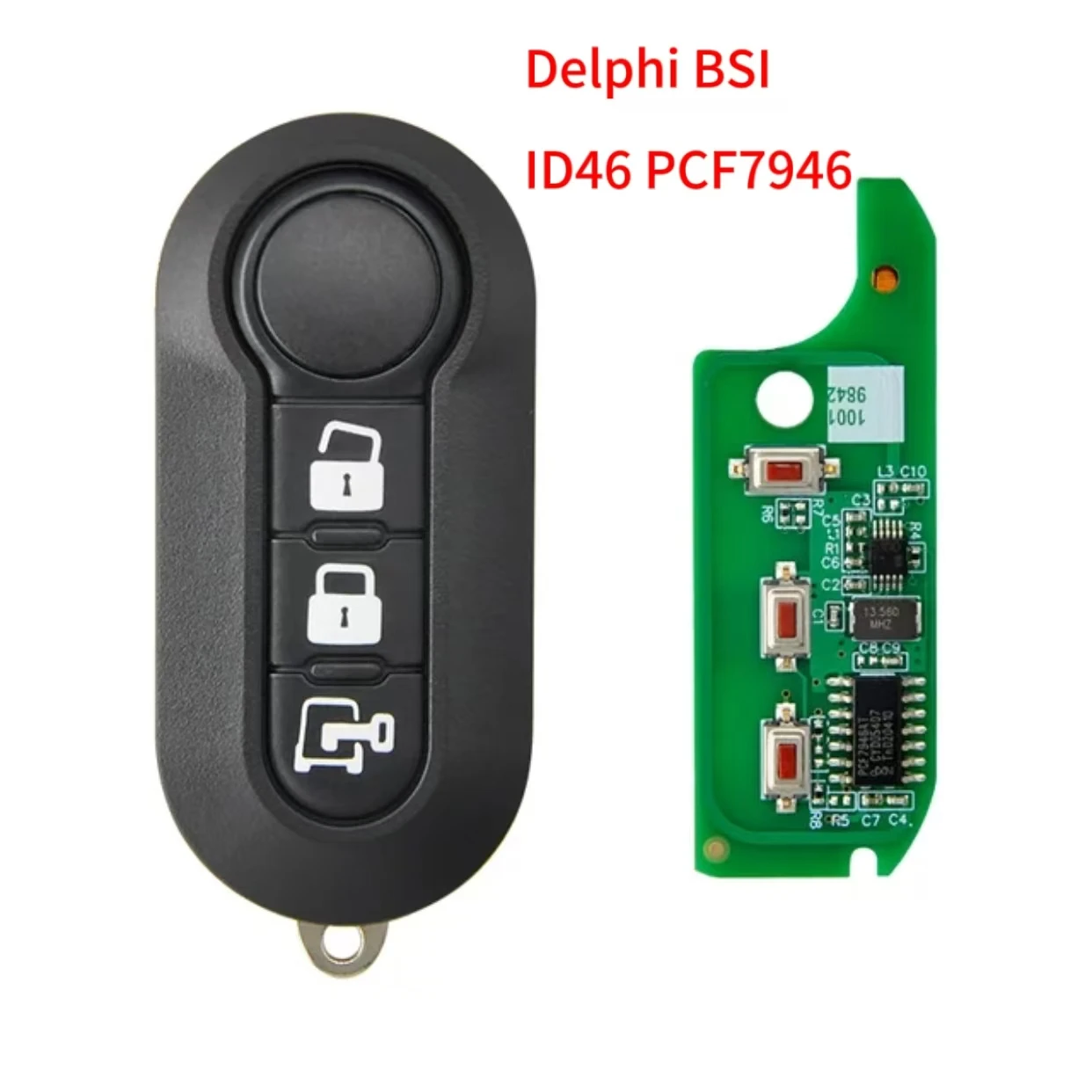 Автомобильный ключ Sunshine для Fiat 500L Ducato Citroen Jumper Peugeot Boxer Marelli 500 Doblo Grande Punto Delphi PCF7946 433