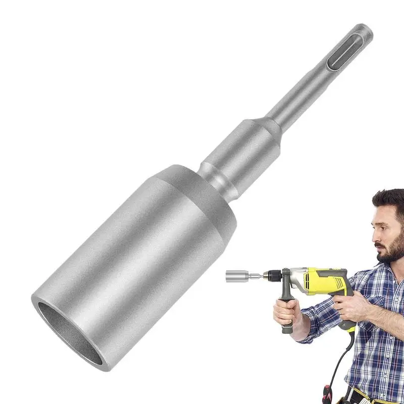 T Post Driver Attachment Heavy-Duty Hammer Drill Converter For Ground Pole Rust-Proof Drilling Tool For Standard Steel T-Post