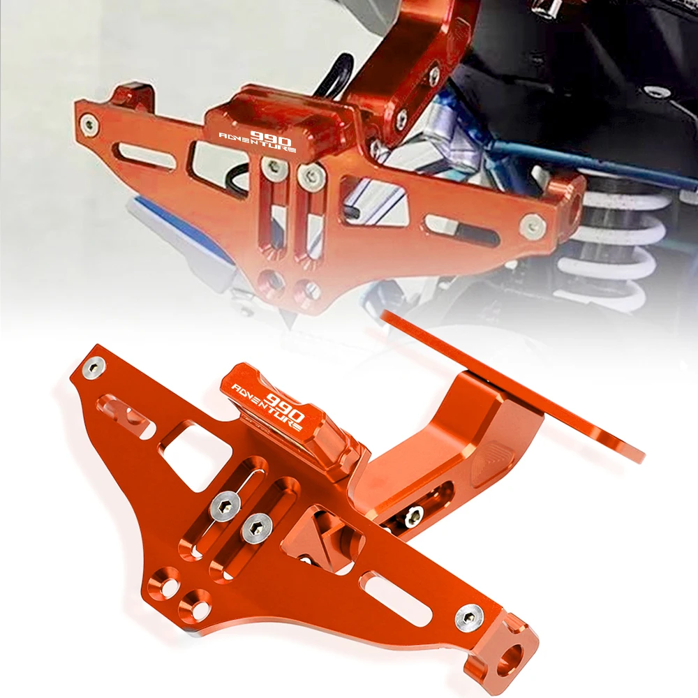 

Adjustable Angle License Number Plate adventure 950 ADV S Motorcycle Parts CNC LED Light Frame Holder Bracket For 950ADVENTURES