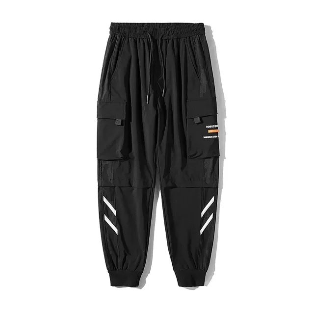 

New in Men Cargo Pants Streetwear Black Mens Jogging Sweatpants Casual Elastic Waist Harem Pants Male Large Size 5XL trapstar y2