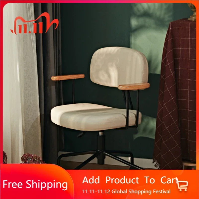 

Home Ergonomic Office Chairs Computer Sedentary Vanity Rotate Office Chairs Handrail Cadeira De Escritorio Work Furniture QF50OC