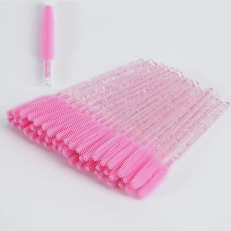 Одноразовая силиконовая Бриллиантовая расческа для ресниц тушь аппликатор